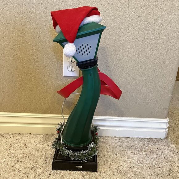 Telco Frank E Post Singing Animated Christmas Lamp Post Tested Works Vtg READ - Picture 8 of 11